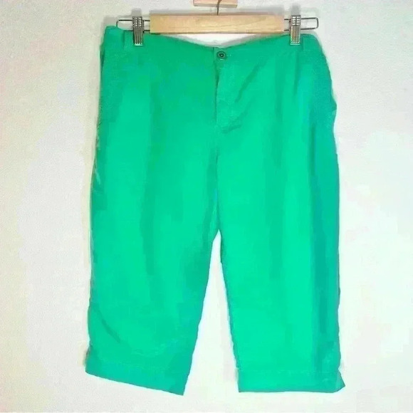 Patagonia Girls Green Bermuda Capri’s Size XXL 16/18 - Picture 1 of 13
